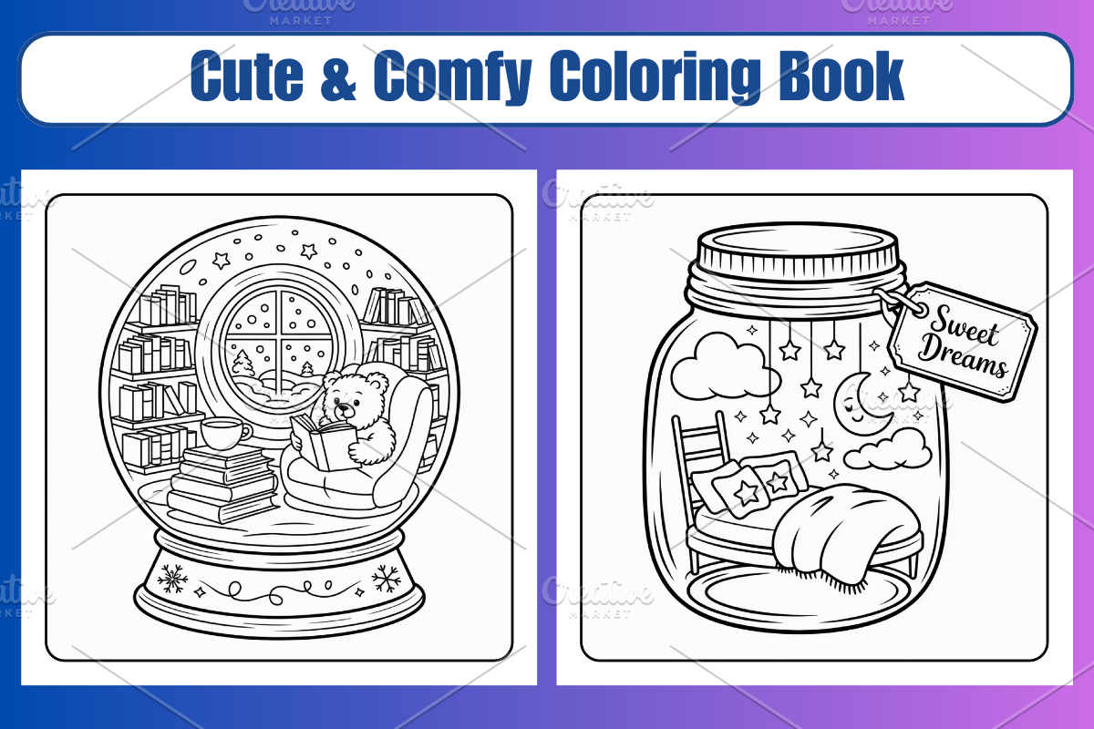 Pocket World Coloring Pages Vol-02, a Decorative Illustration by Coco Bloom (Photo 3 of 3)