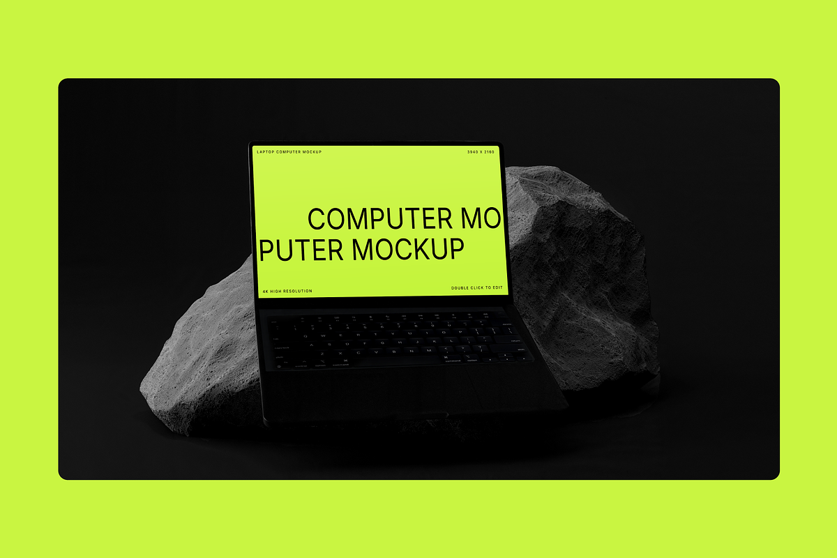 3 Computer Mockups on Dark Stone, a Mac Mockup by rodrigofkaminski (Photo 4 of 5)