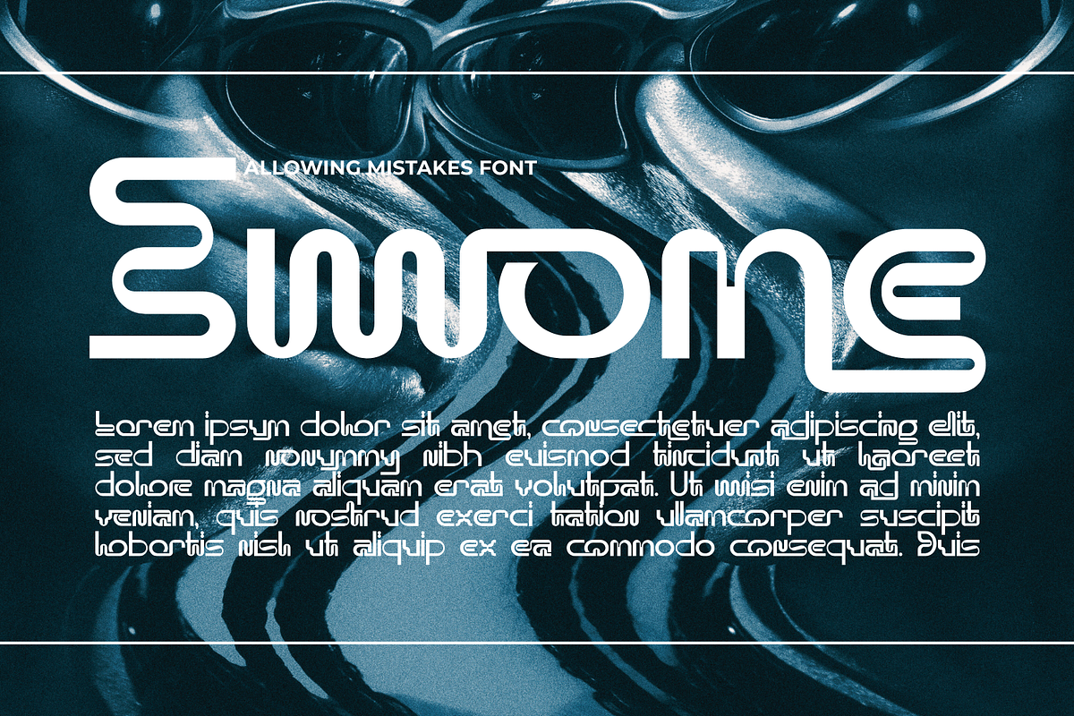 Allowing Mistakes - Futuristic Font, a Sans Serif Font by 177Studio (Photo 5 of 8)