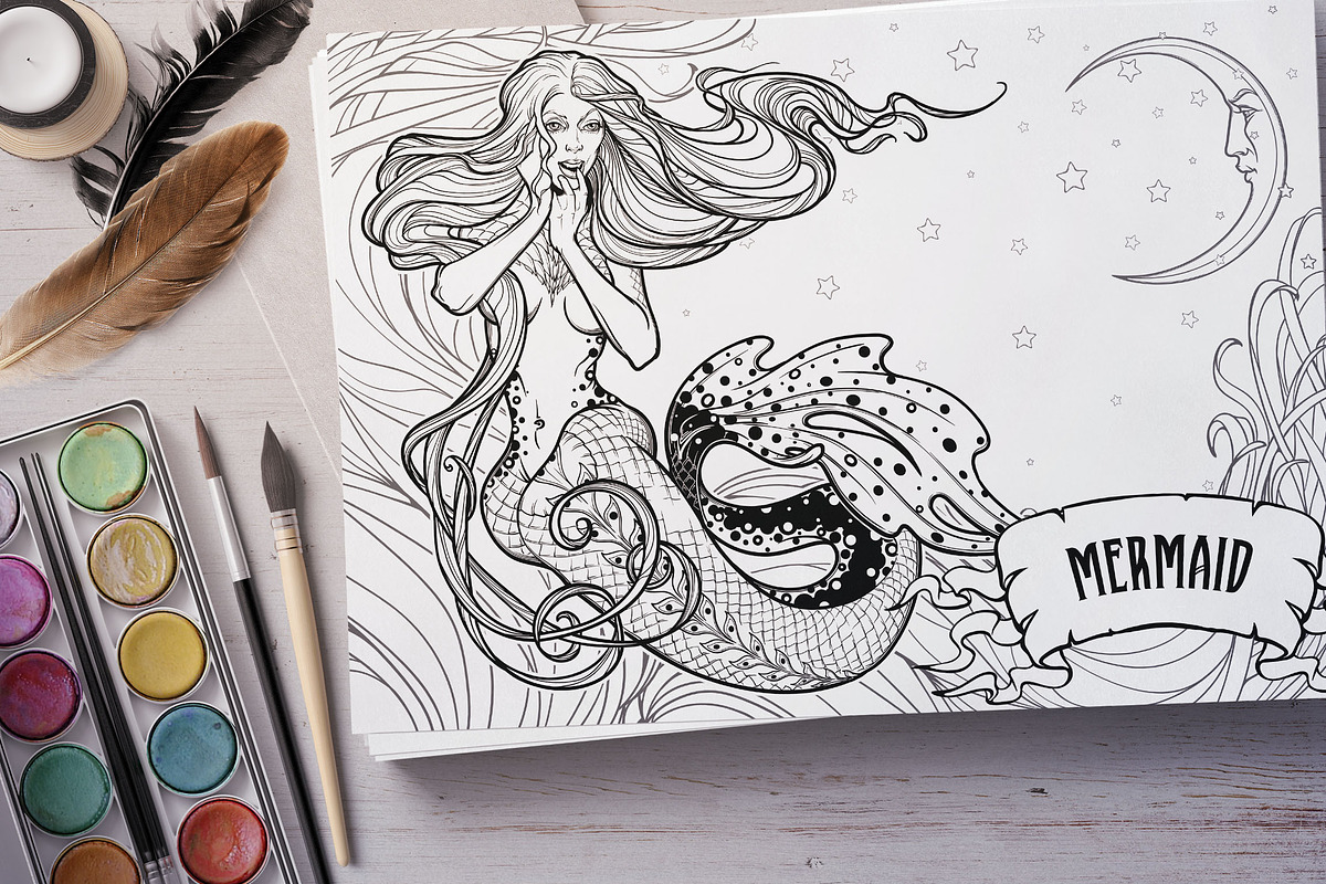 BESTIARY - Coloring Book, a Decorative Illustration by AntonPix Studio (Photo 10 of 20)