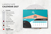 A3 Landscape Calendar 2027 Printable, a Stationery Template by MstArtwork (Thumbnail 3 of 6)