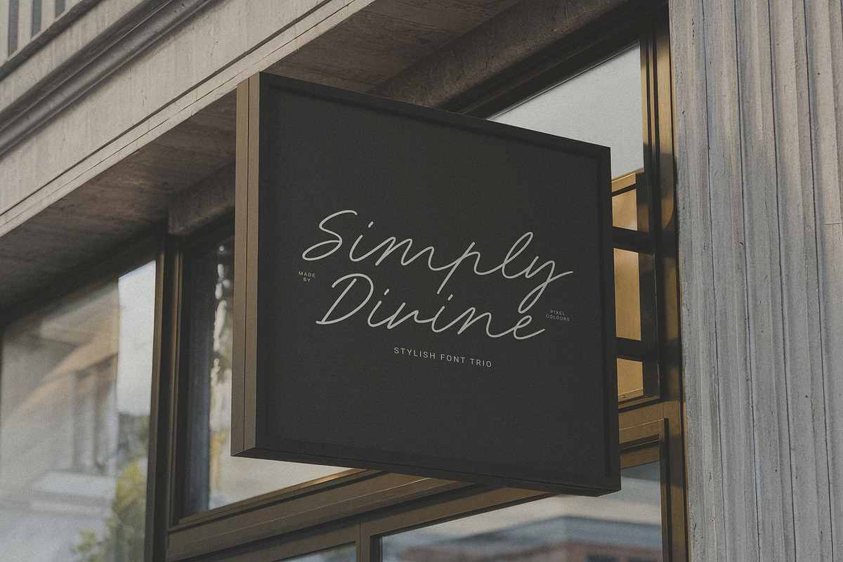 Stylish Script Font - Simply Divine, a Script Font by pixelcolours (Photo 20 of 20)