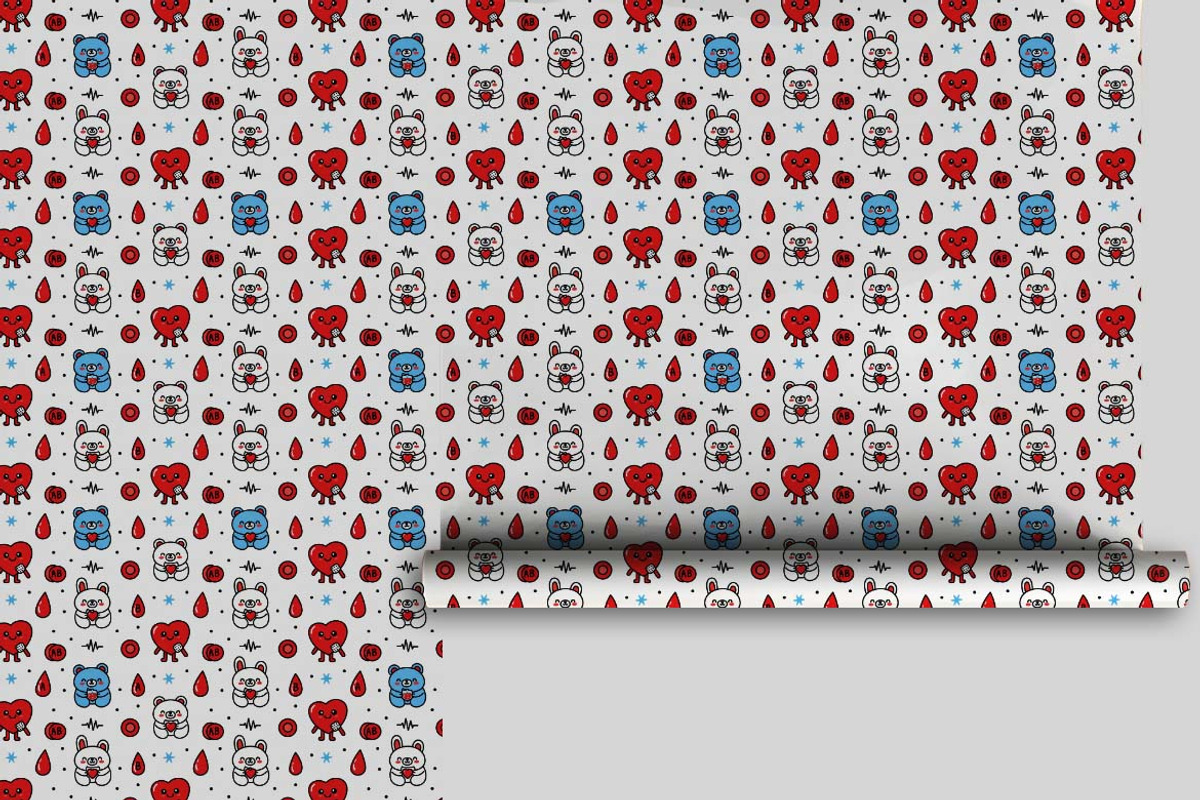 Kawaii Blood Donation Patterns SVG, a Pattern Graphic by one-touch (Photo 11 of 19)