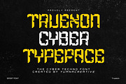 Truexon - Cyber Techno Font, a Sans Serif Font by Dhabee (Thumbnail 1 of 10)
