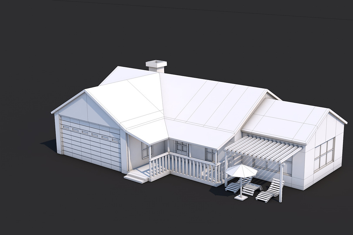 8 House Building and Swimming Pool, an Architecture 3D Model by multimedia4ds (Photo 7 of 25)
