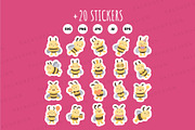 Bee Clipart Bundle, an Animal Illustration by Palau (Thumbnail 9 of 10)