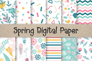 Spring Digital Papers, an Arts & Entertainment Photo by AdriOP