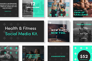 Health &amp; Fitness Social Media Kit