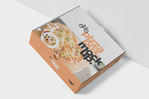 Pizza Box Mockup - Double Pack