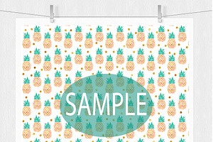 Summer Digital Paper Patterns