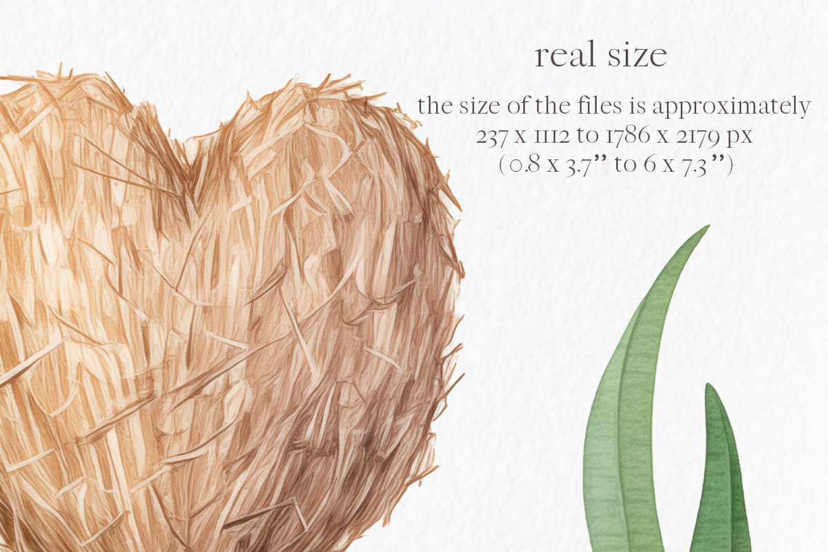 Valentine farm clipart watercolor, an Object Graphic by MyLittleMeow (Photo 3 of 9)