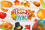 Thanksgiving day, a Food Illustration by DruZhi Art (Thumbnail 1 of 3)