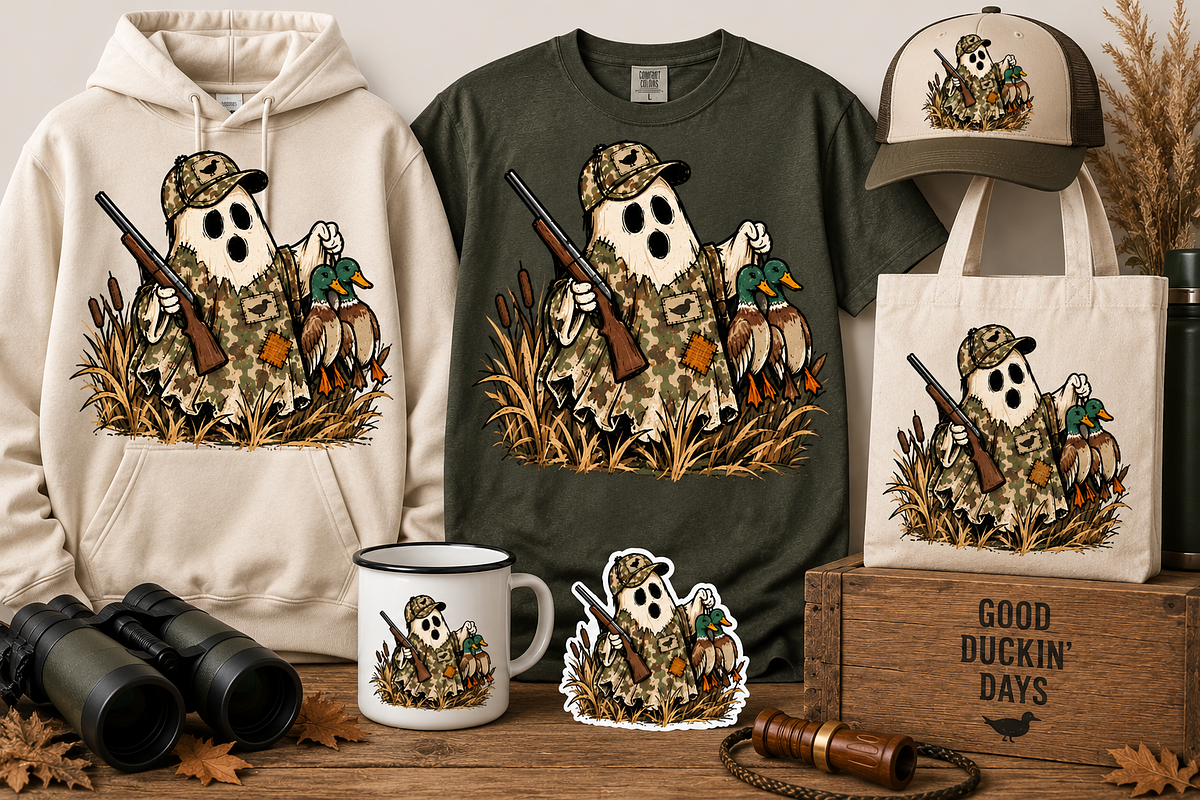 Funny Halloween Hunter Png, an Object Graphic by Daisy Design (Photo 2 of 3)