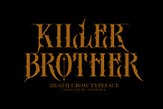 DEATH CROW, a Blackletter Font by senzana (Thumbnail 3 of 8)