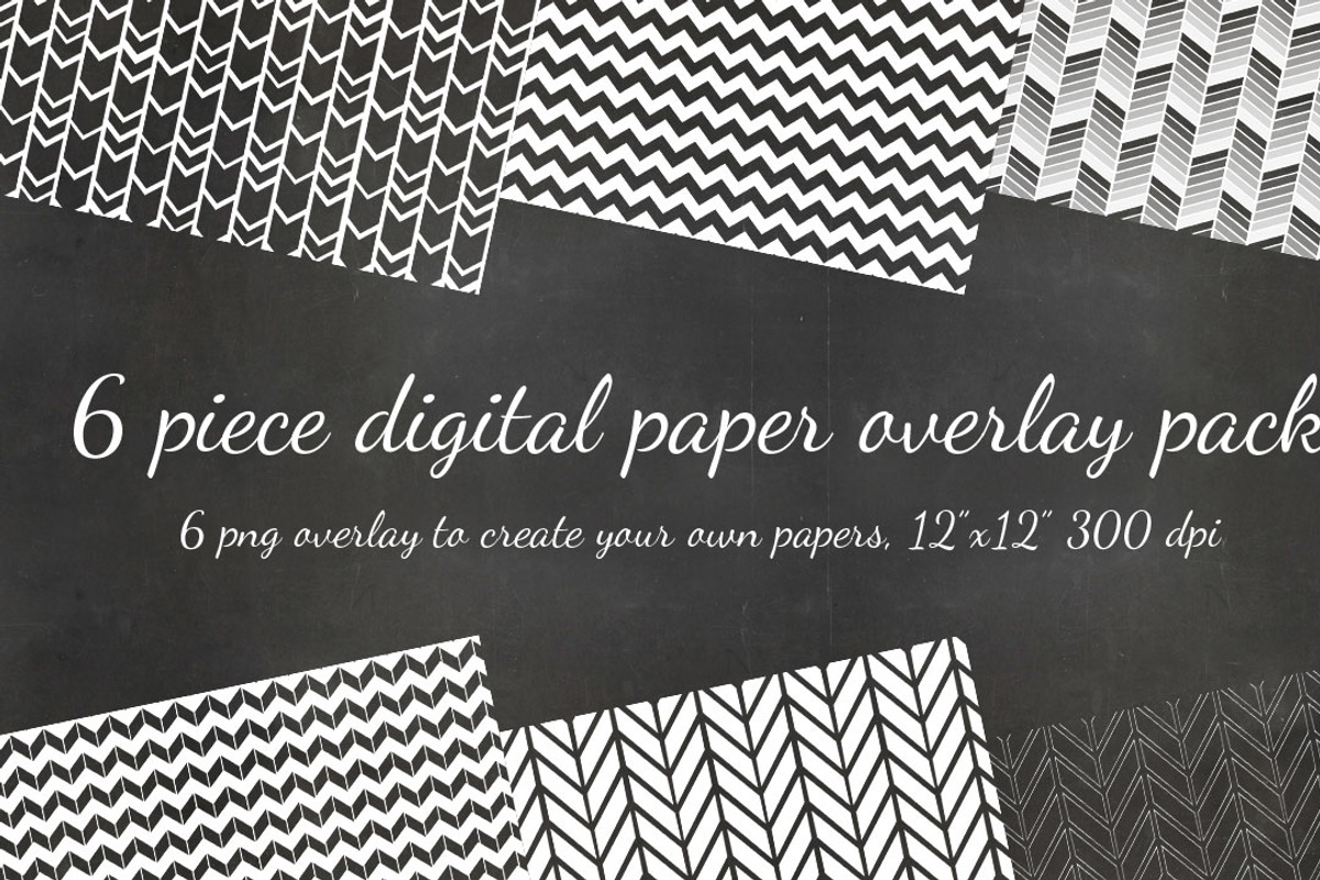 Chevron PNG Overlay Six Pack