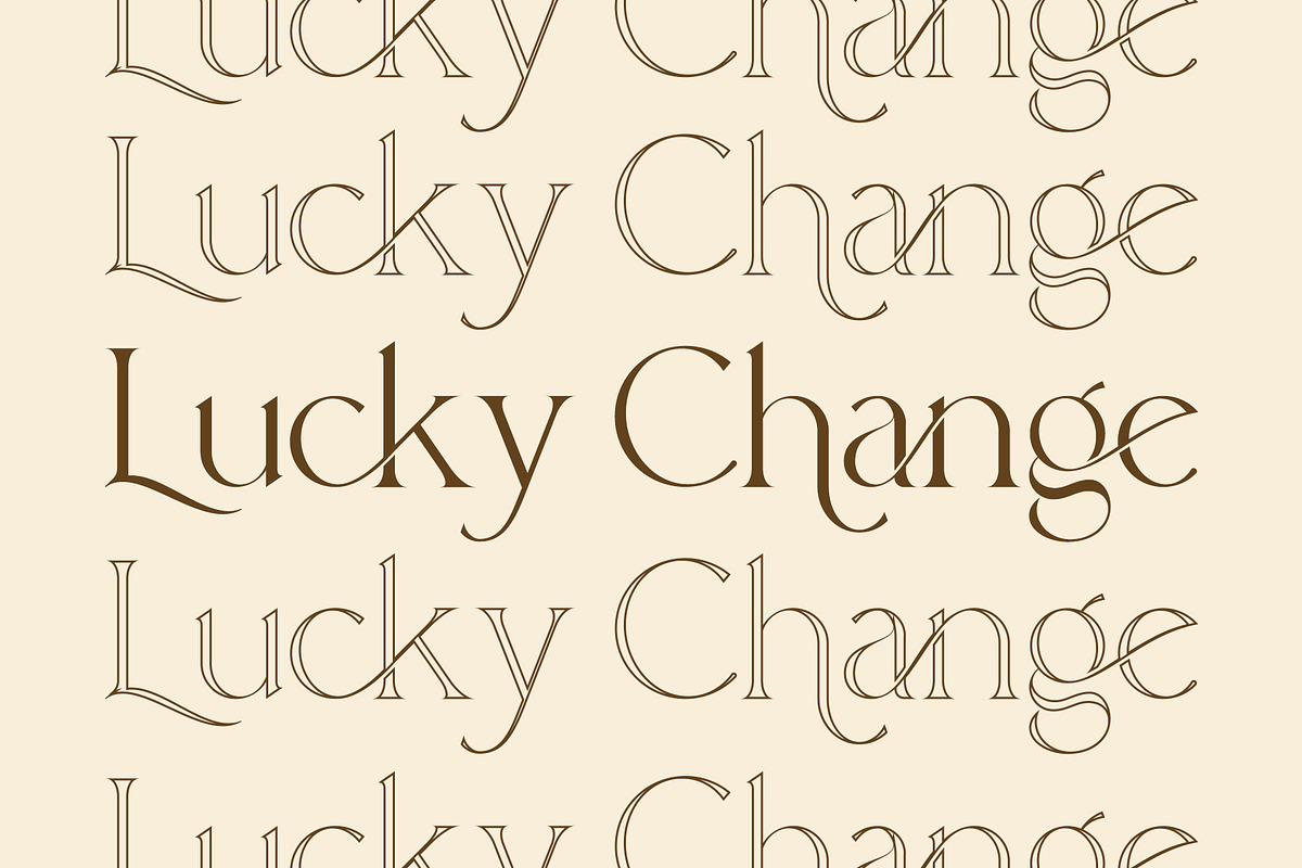 Lucky Change - Luxury Serif Font, a Serif Font by Youthlabs Studio (Photo 5 of 20)