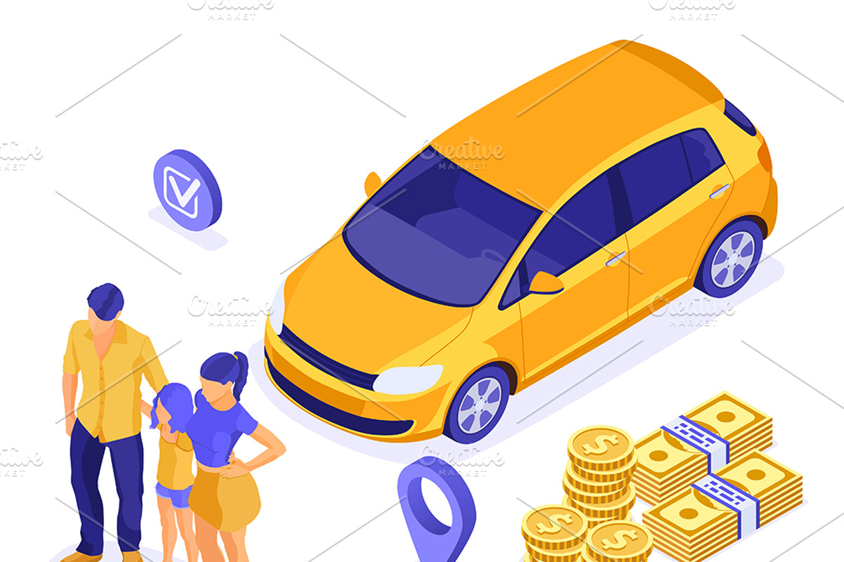 Car Sale Sharing Rent, a Finance Illustration by TAlex (Photo 4 of 6)