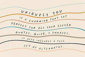 Uniquely You Font
