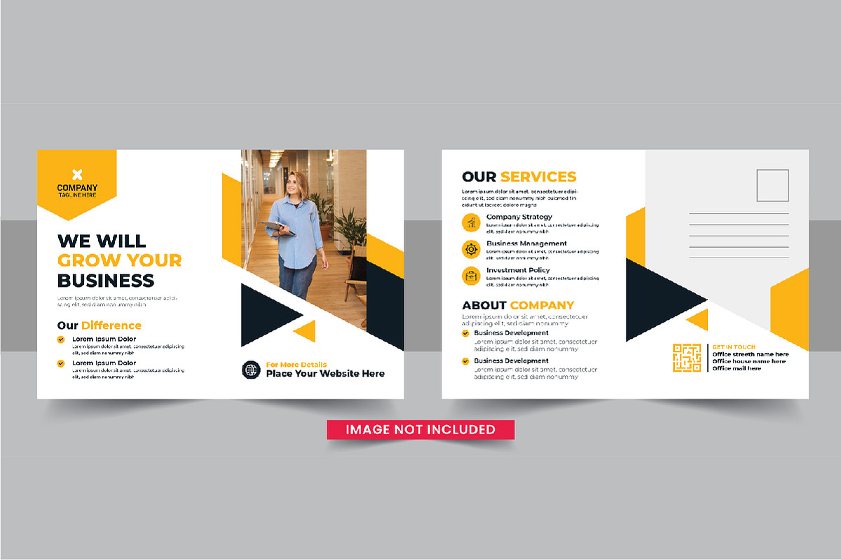 Business postcard design bundle, a Card Template by Pavel_design (Photo 8 of 11)