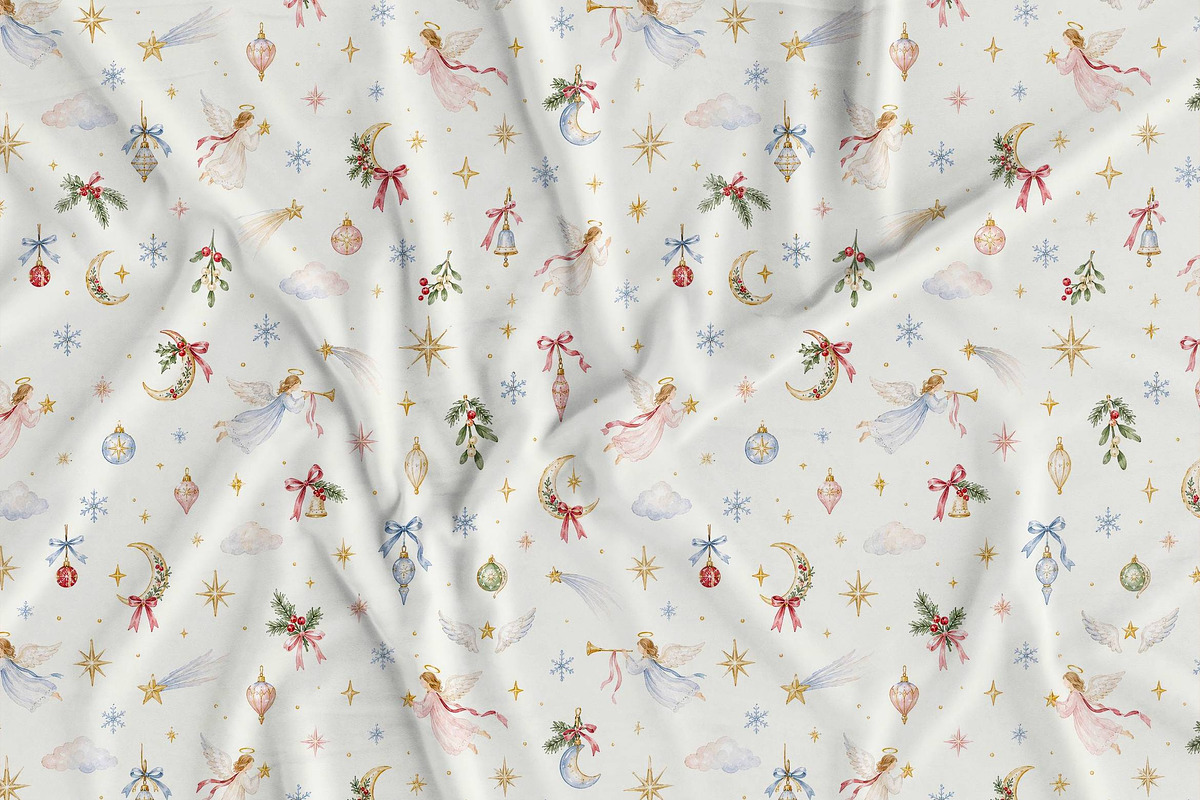 Quirky Christmas Patterns Bundle, a Pattern Graphic by Olya Creative (Photo 12 of 19)