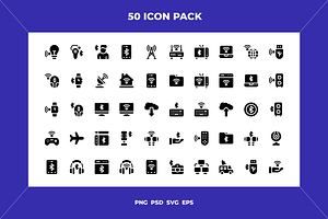 Wifi and bluetooth icons, an Outline Icon by Wencory
