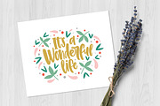 Wonderful life lettering, a Decorative Illustration by Good Studio (Thumbnail 3 of 4)