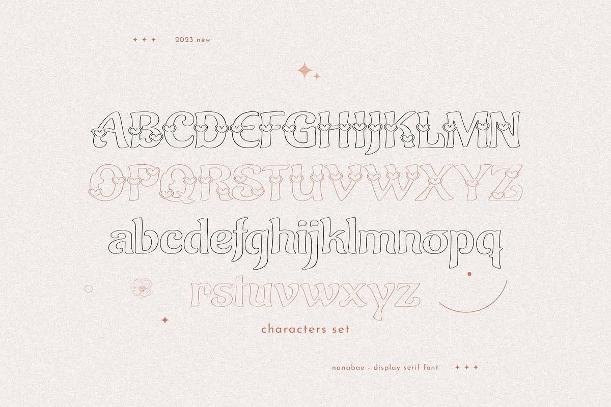 Nanabae Font Serif, a Serif Font by infernostudio3 (Photo 6 of 7)