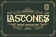 Lastones, a Script Font by Vintage Division (Thumbnail 1 of 10)