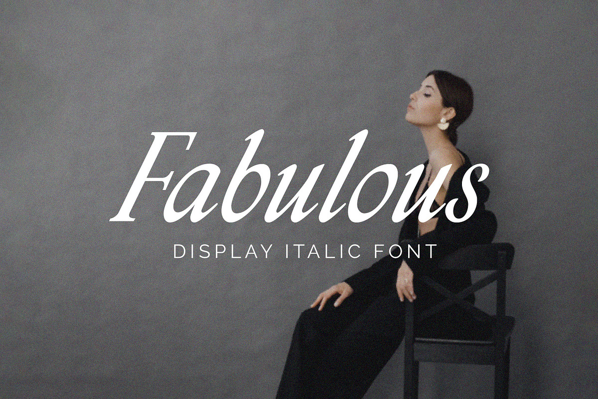 Fabulous Display Italic Font, a Serif Font by Type and Graphics Studio (Photo 1 of 18)