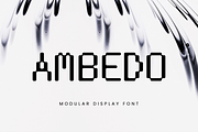 Ambedo | Modern Modular Display Font, a Font by Obscure Shop (Thumbnail 1 of 9)