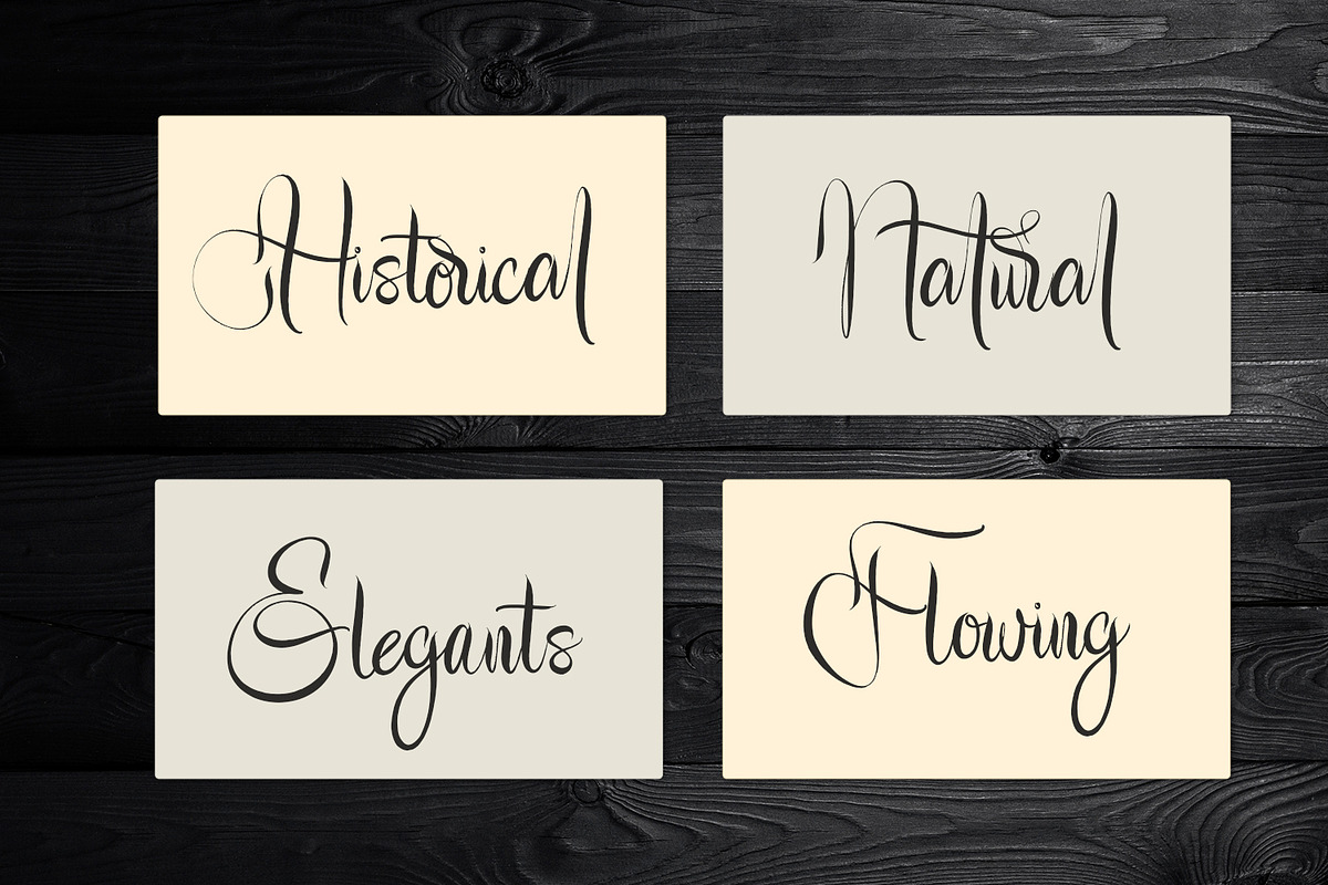 Buterflow - Historical Script Font, a Handwritten Font by Variatype (Photo 7 of 9)