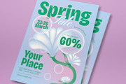 Blue Green Spring Sale Flyer Set, a Flyer Template by graphicook (Thumbnail 2 of 3)