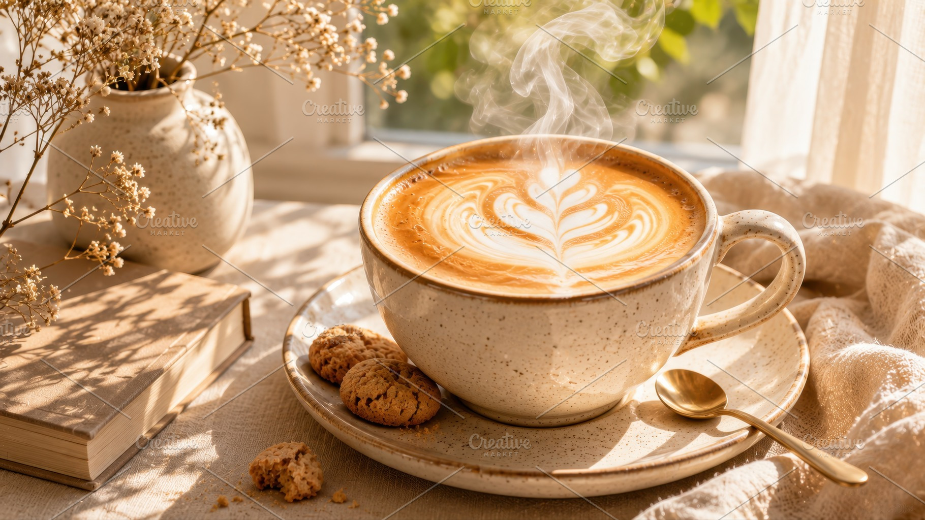 Warm coffee cup by the window, a Photo by Beautiful things