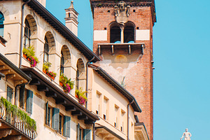 the Torre del Gardello tower in Verona, Italy, a Photo by Nito