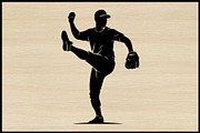 50 Baseball Silhouette Clipart Set, an Illustration by jahid234 (Thumbnail 4 of 4)