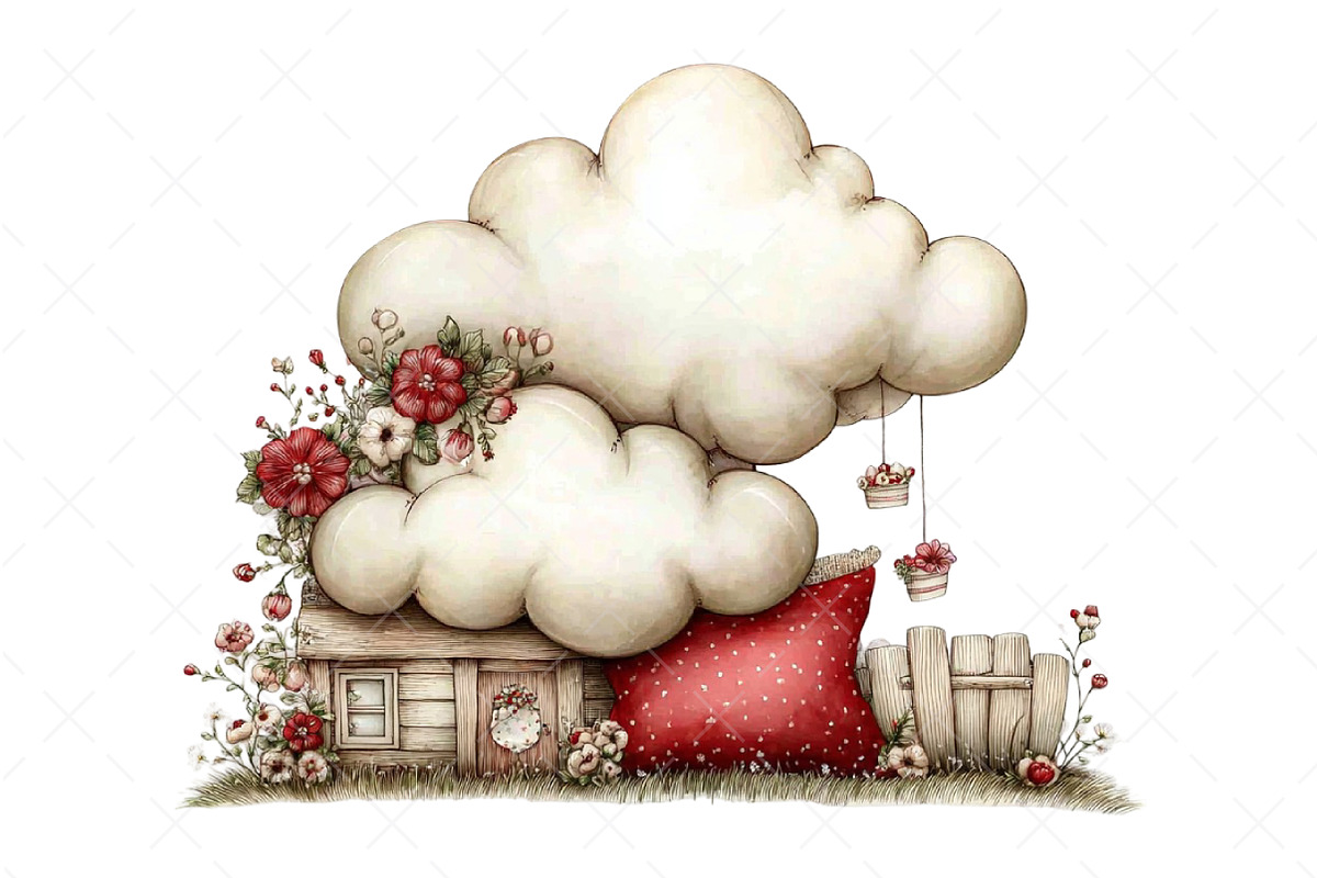 Watercolor Cozy Season Clipart Png, an Illustration by Craft Nest (Photo 7 of 10)