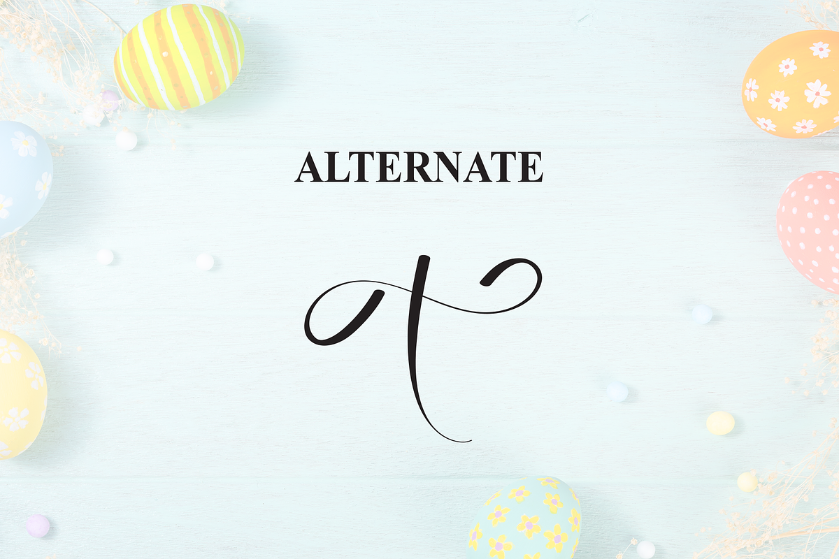 Easterday | Script Font, a Handwritten Font by Scratchones (Photo 8 of 9)