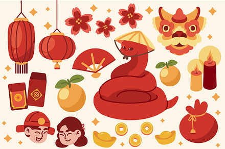 Chinese New Year Vector Illustration