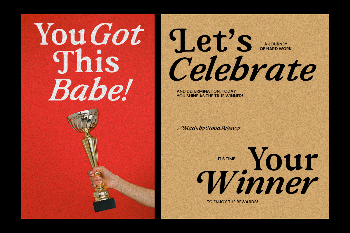 Nova Agency - Bold Retro Serif, a Serif Font by Bale Type (Photo 5 of 9)