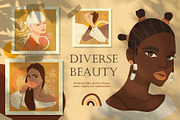 Diverse Beauty, a Decorative Illustration by Scarlet Heath Art (Thumbnail 1 of 19)