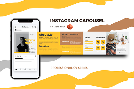 Professional cv resume online, a Social Media Template by rivatxfz