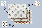 Christmas Angels: Patterns&Clipart, a Seasonal Illustration by Elatedowl (Thumbnail 6 of 15)
