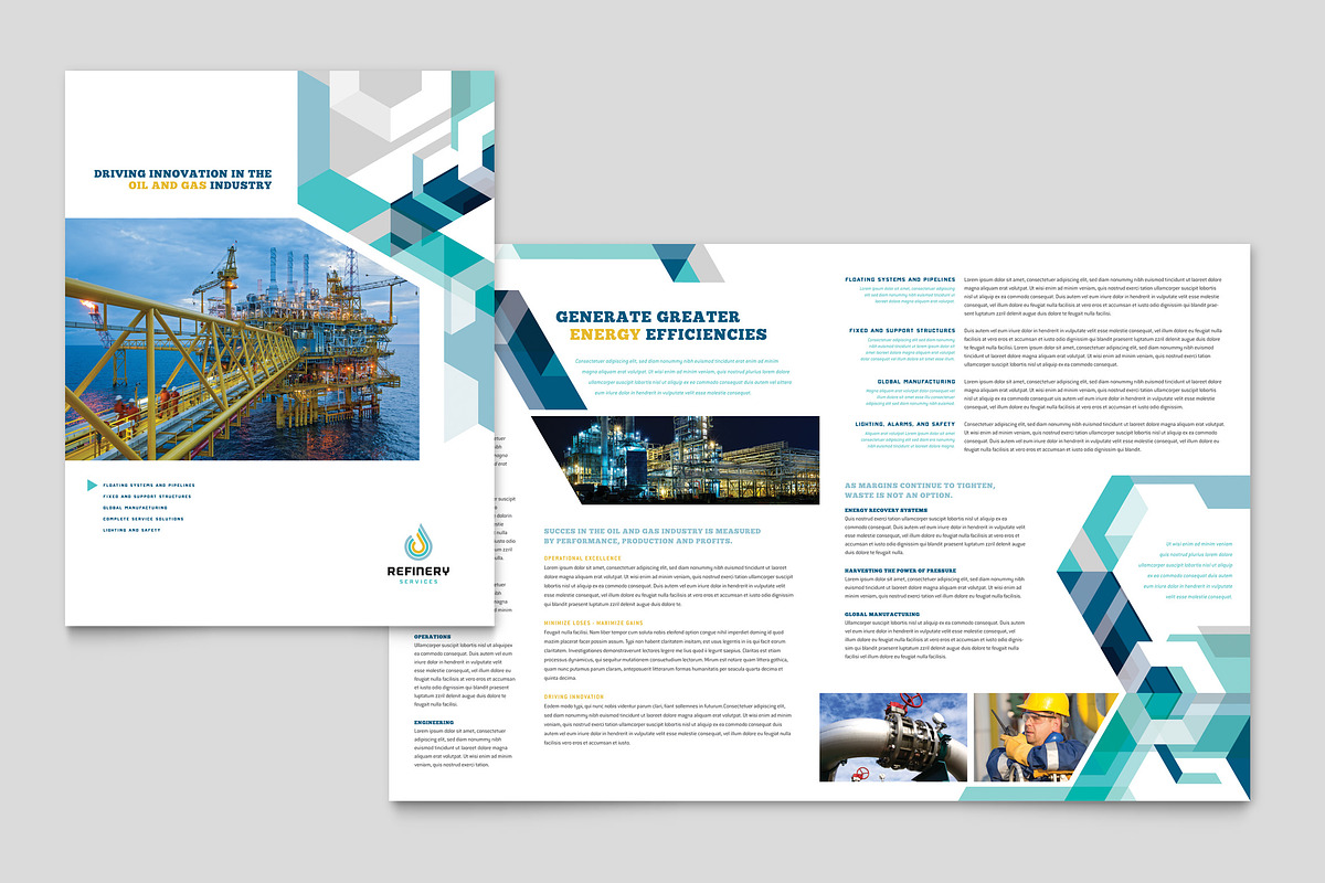 Oil & Gas Company Brochure, a Brochure Template by StockLayouts (Photo 4 of 4)