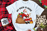 My Sack is Huge Funny Christmas PNG, an Illustration by Canvas Craft (Thumbnail 4 of 6)