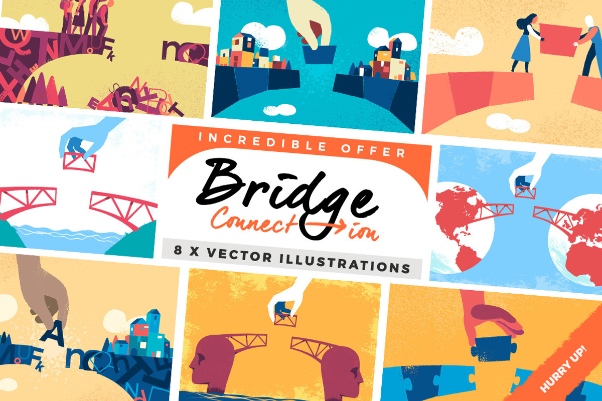 Bridge Connection, a Person Illustration by Hurcastock! (Photo 1 of 9)