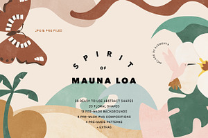 Spirit of Mauna Loa  Abstract Shapes, an Illustration by All This Concept