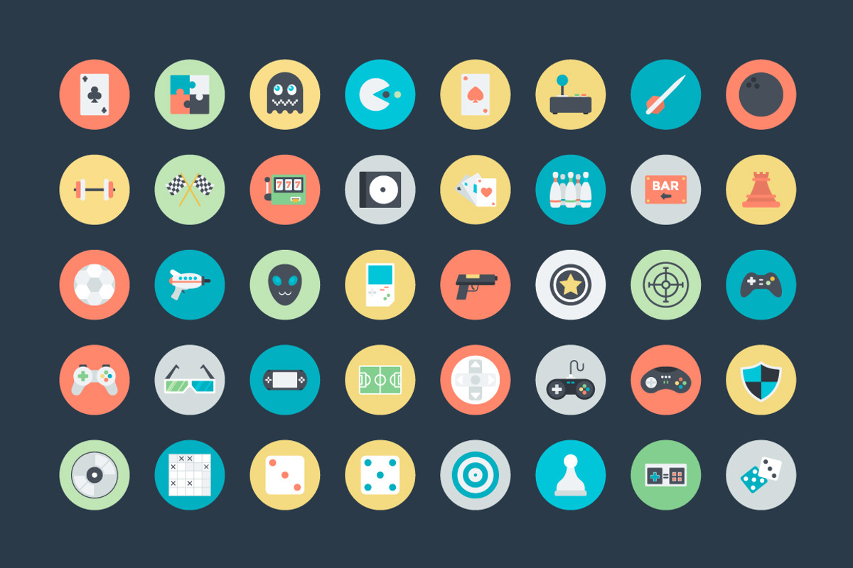 100+ Flat Gaming Vector Icons, a Duotone Icon by Vectors Market (Photo 2 of 3)