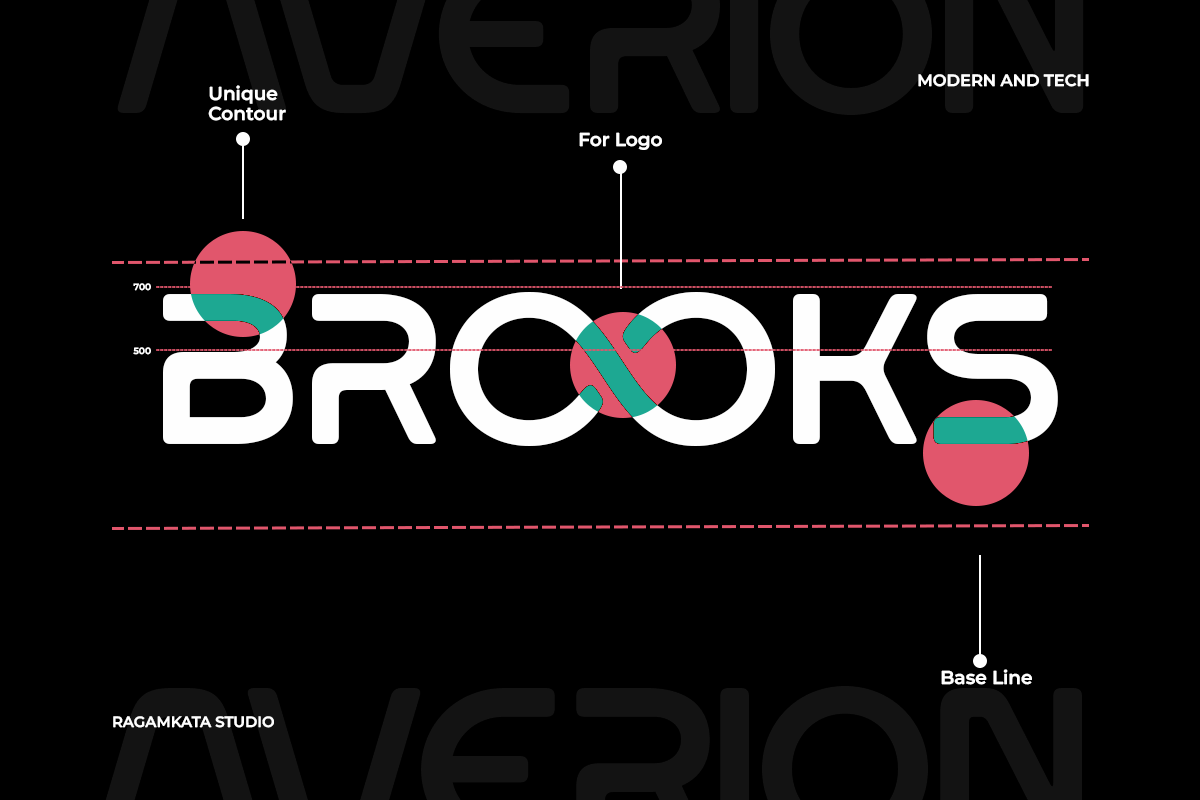 Averion - Modern Futuristic Techno, a Sans Serif Font by RagamKata (Photo 7 of 10)