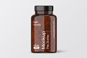 Vitamin & Supplement Bottle Mockup, a Cups & Container Mockup by Mockupdaddy (Thumbnail 1 of 28)