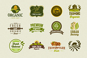 36 Organic Food Labels and Badges, a Food Illustration by comica81 (Thumbnail 3 of 4)